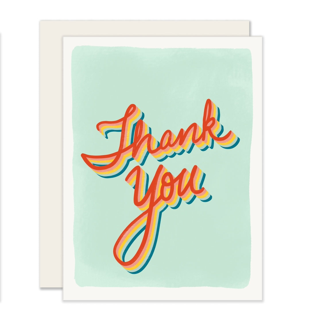 Retro Thanks Slightly Stationery