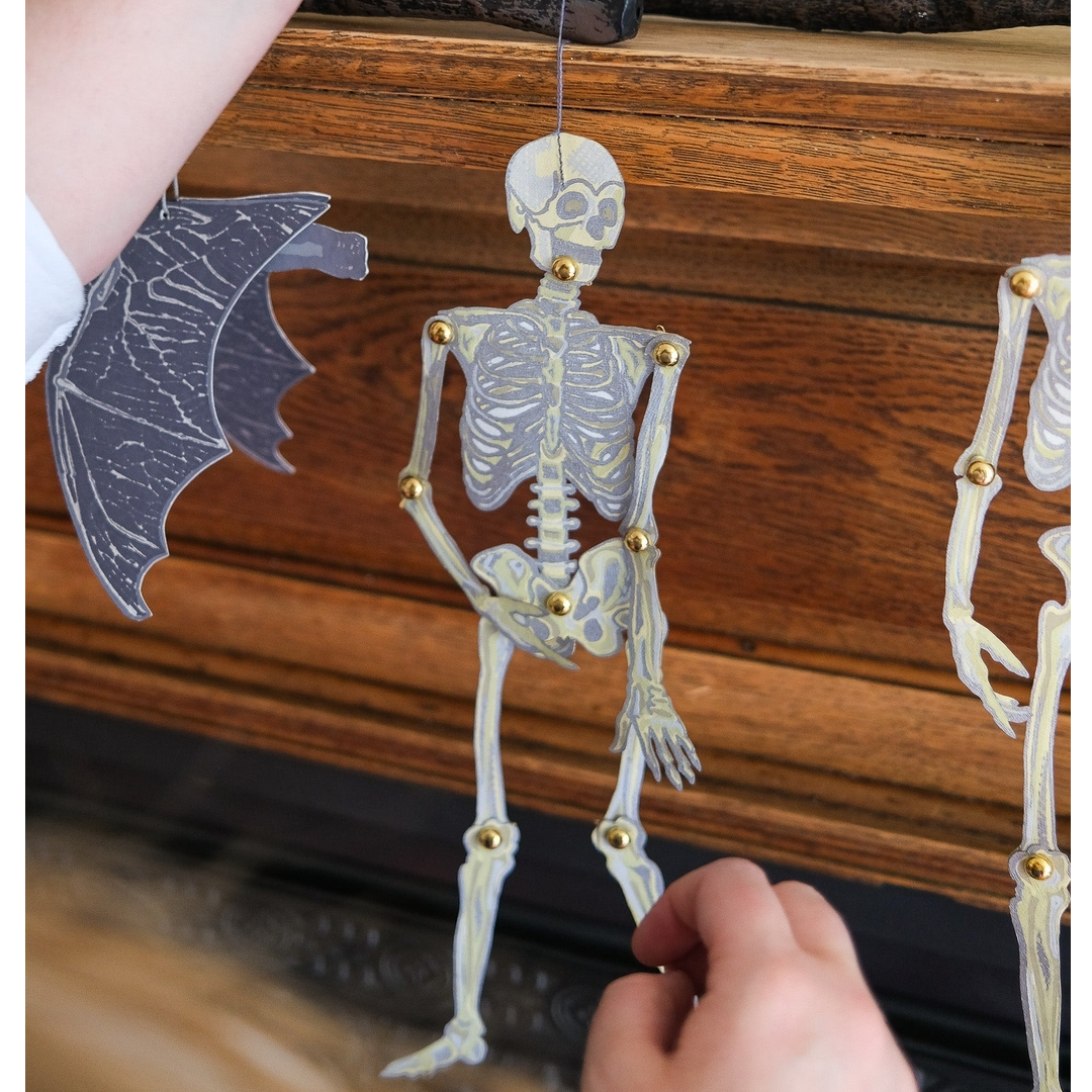 Dancing Skeletons Paper Ornaments