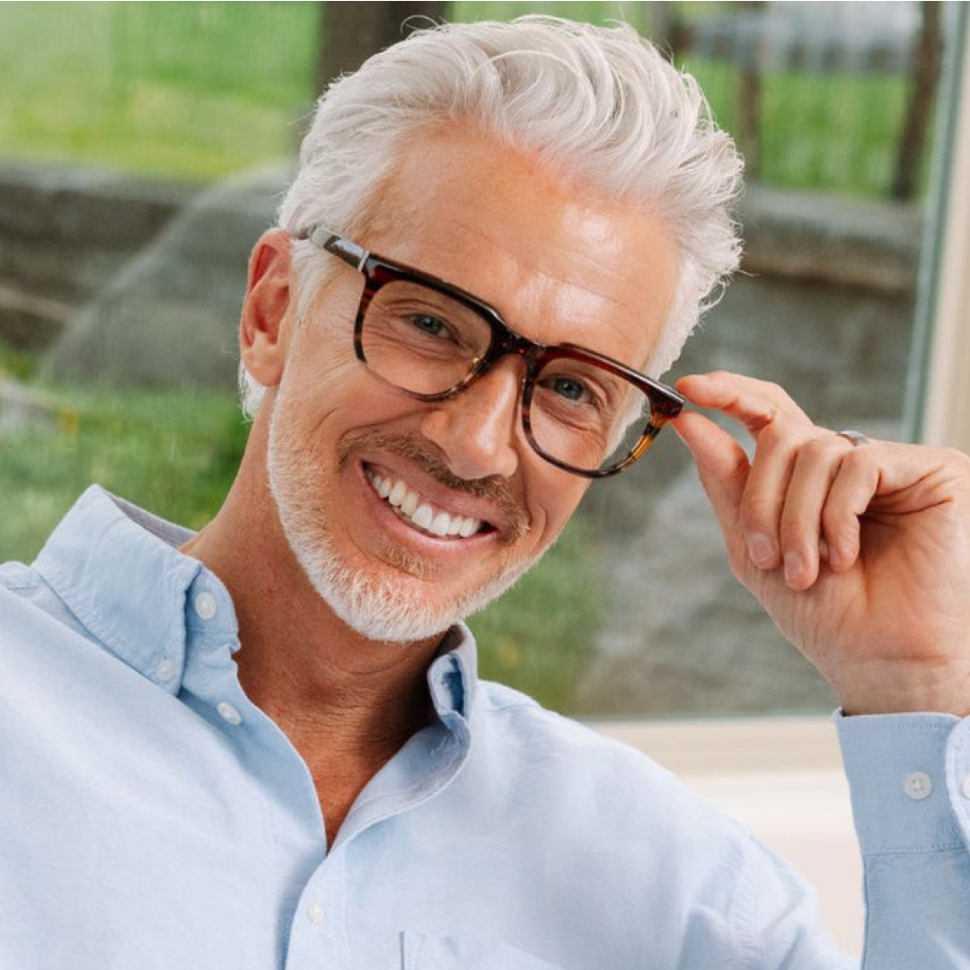 Crawford - Brown Ombre Horn Readers Peepers