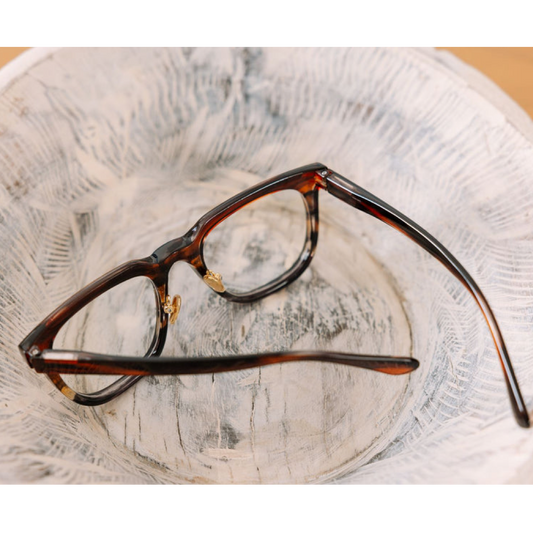 Crawford - Brown Ombre Horn Readers Peepers