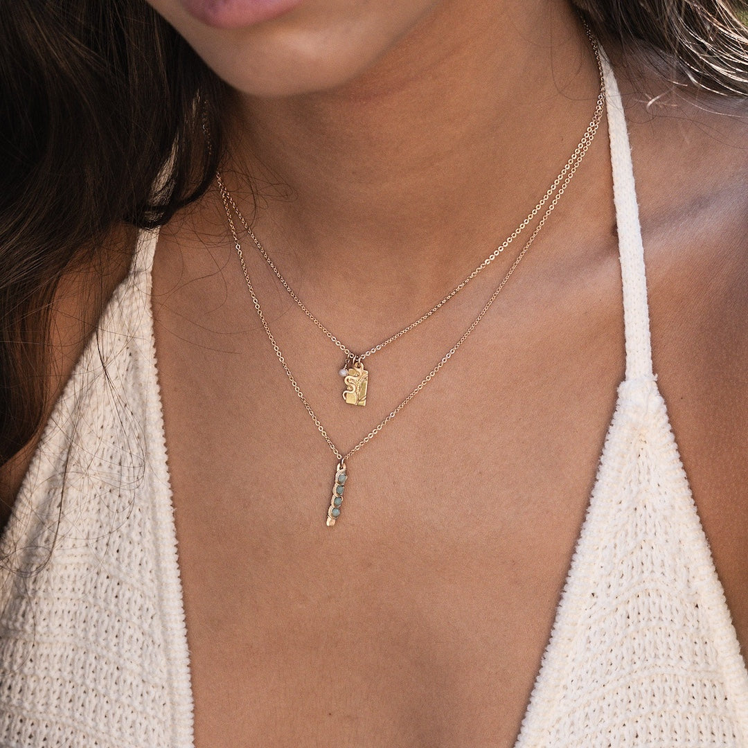 Vida Charm Necklace In Situ