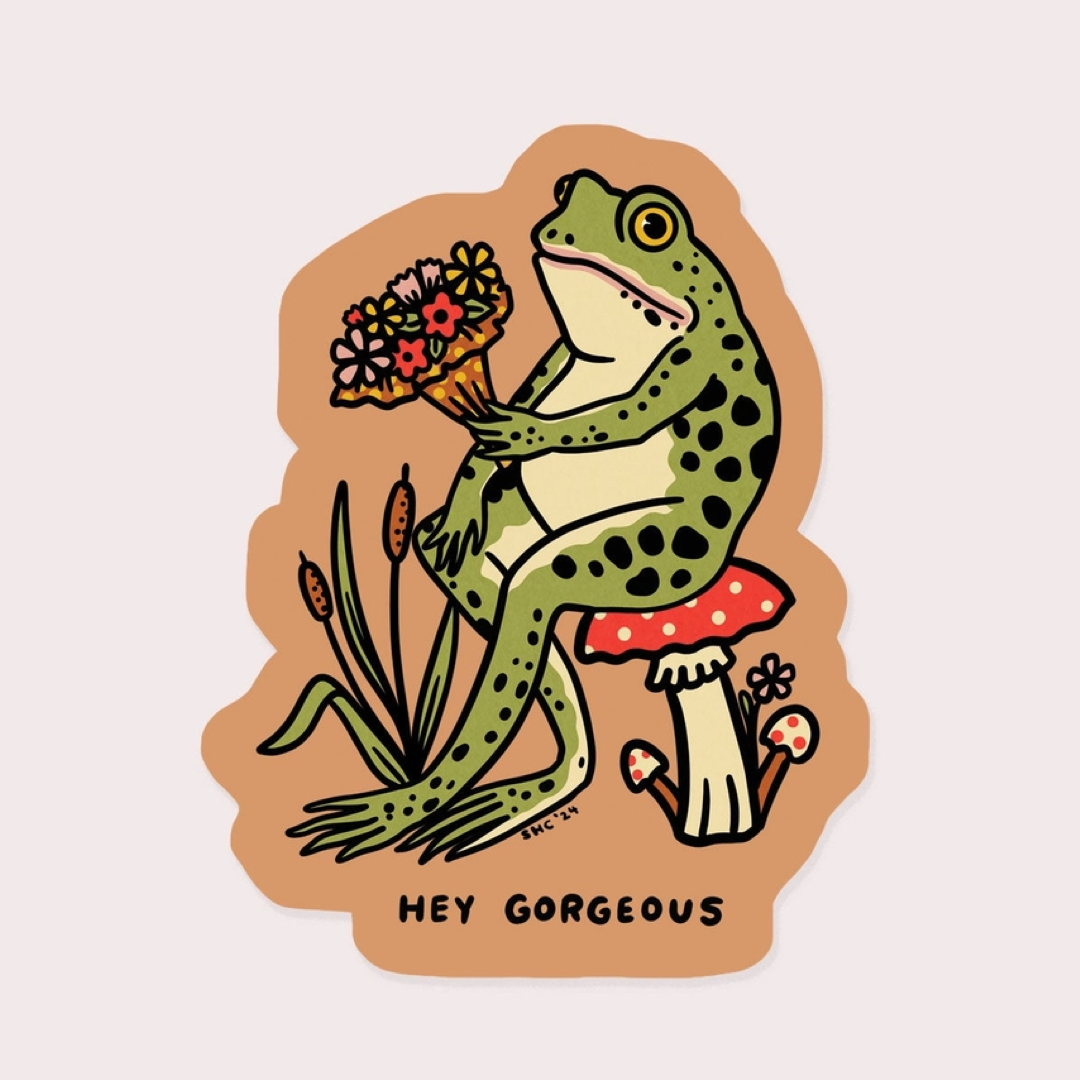 Hey Gorgeous Sticker Stay Home Club