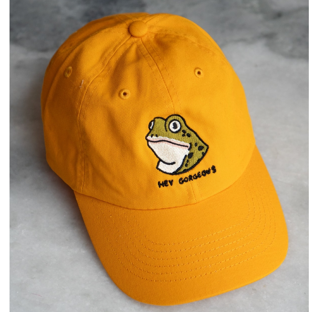 Hey Gorgeous Frog Hat Stay Home Club