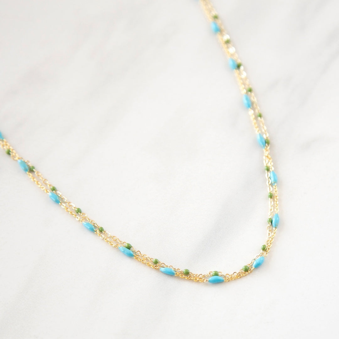 Dash and Dot Necklace Stowaway Jewelry