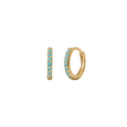 Milkyway Turquoise Hoops Mineral and Matter