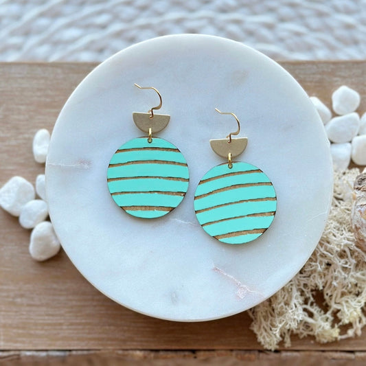 Seaside Wave Earrings Wicket Goods
