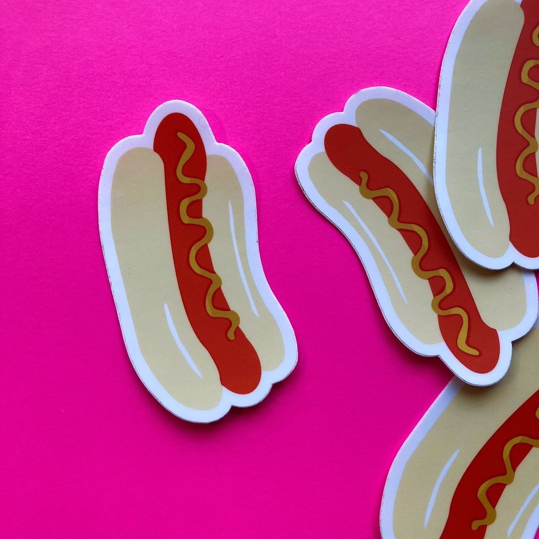 Hot Dog Sticker Pier Six Press
