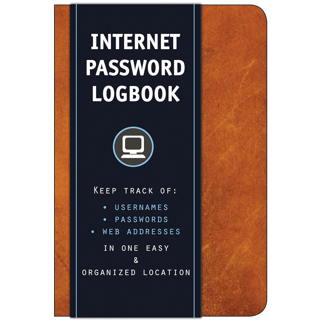 Internet Password Logbook (Leather) Quarto