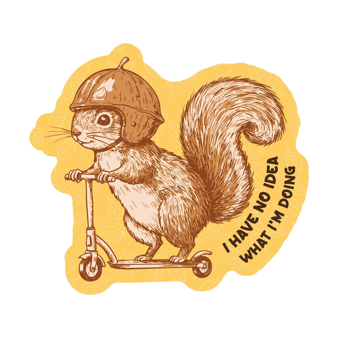 No Idea Squirrel Sticker