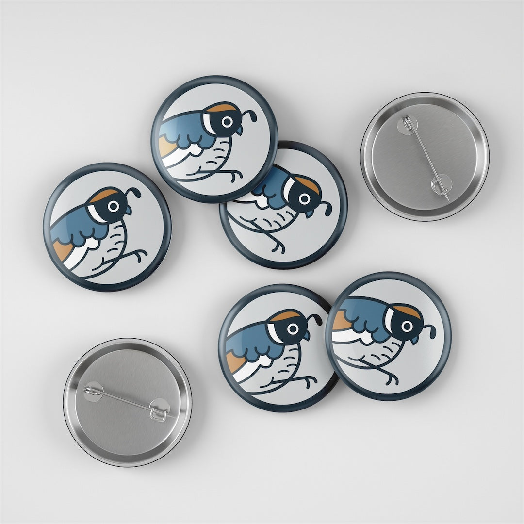 Quail Button Poppy & Quail