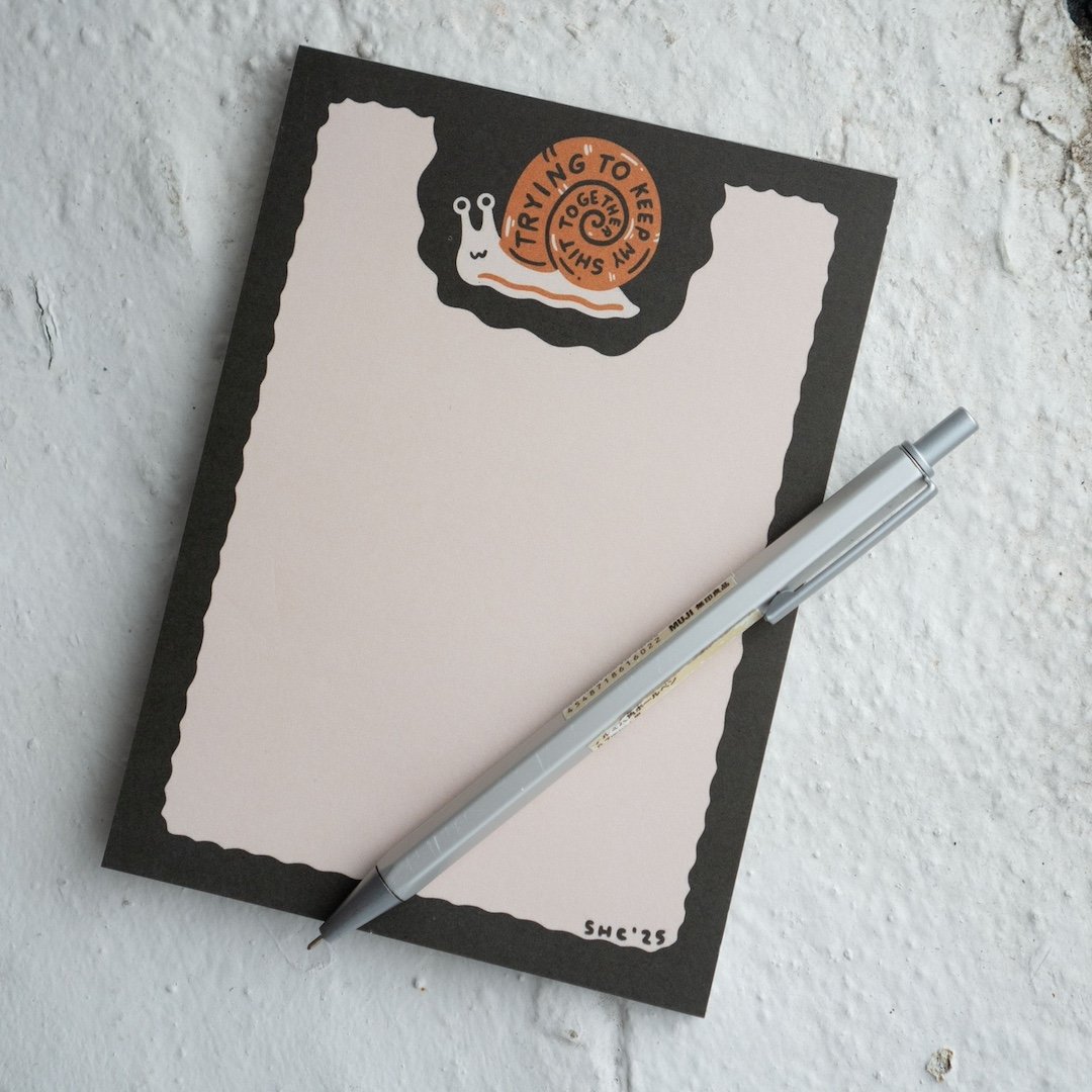 Trying to Keep My Shit Together Notepad Stay Home Club