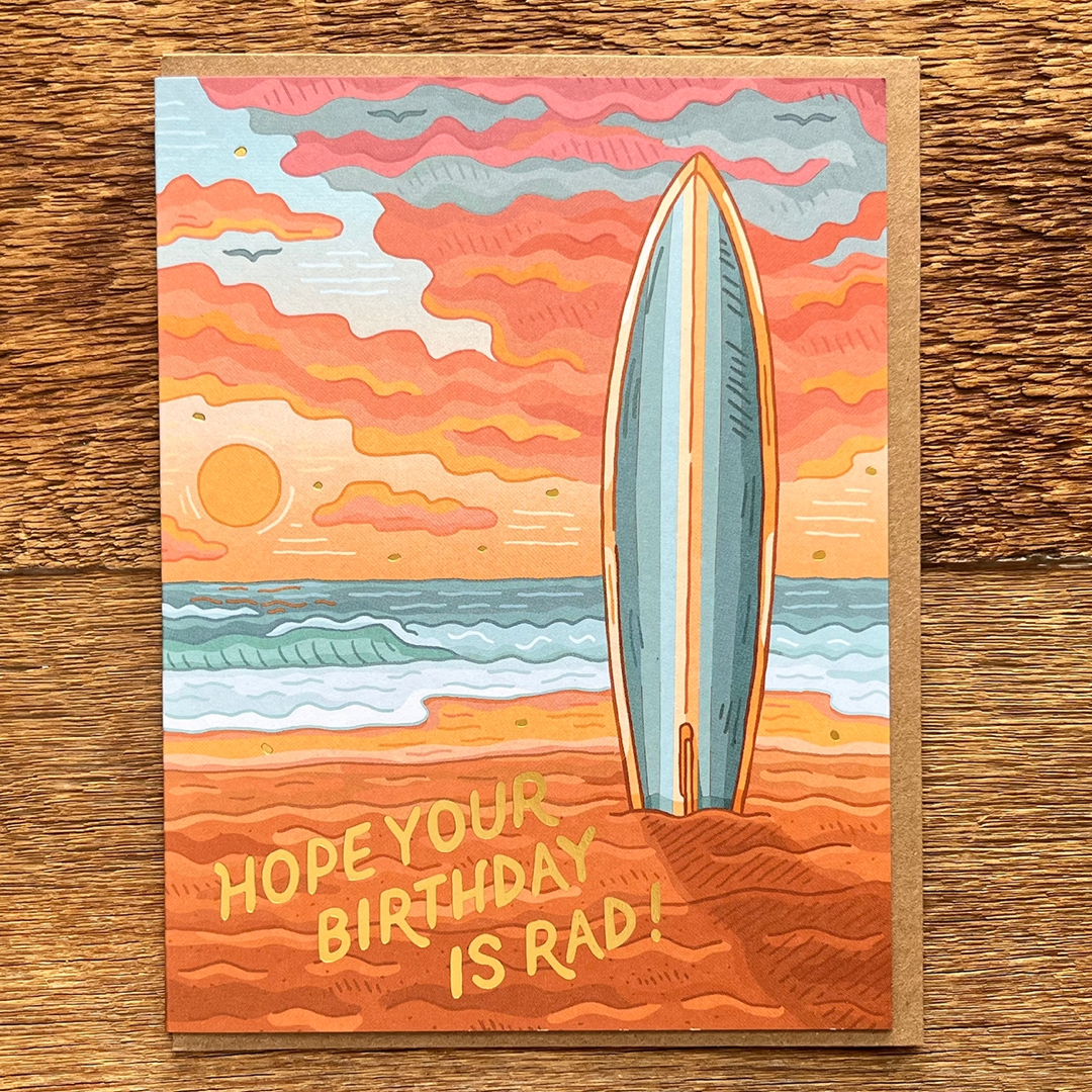 Rad Surf Birthday Noteworthy Paper & Press
