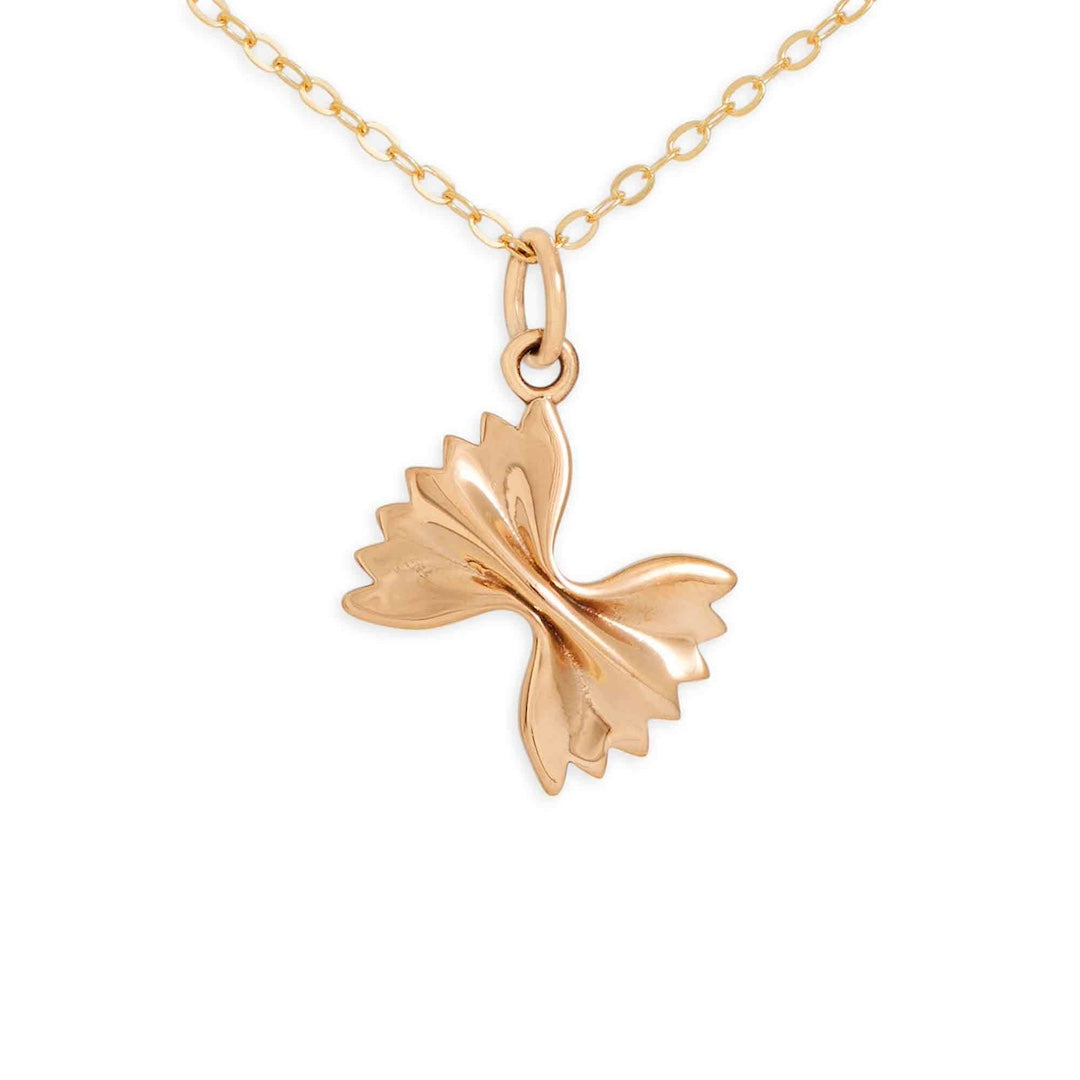 Bronze Bowtie Pasta Necklace