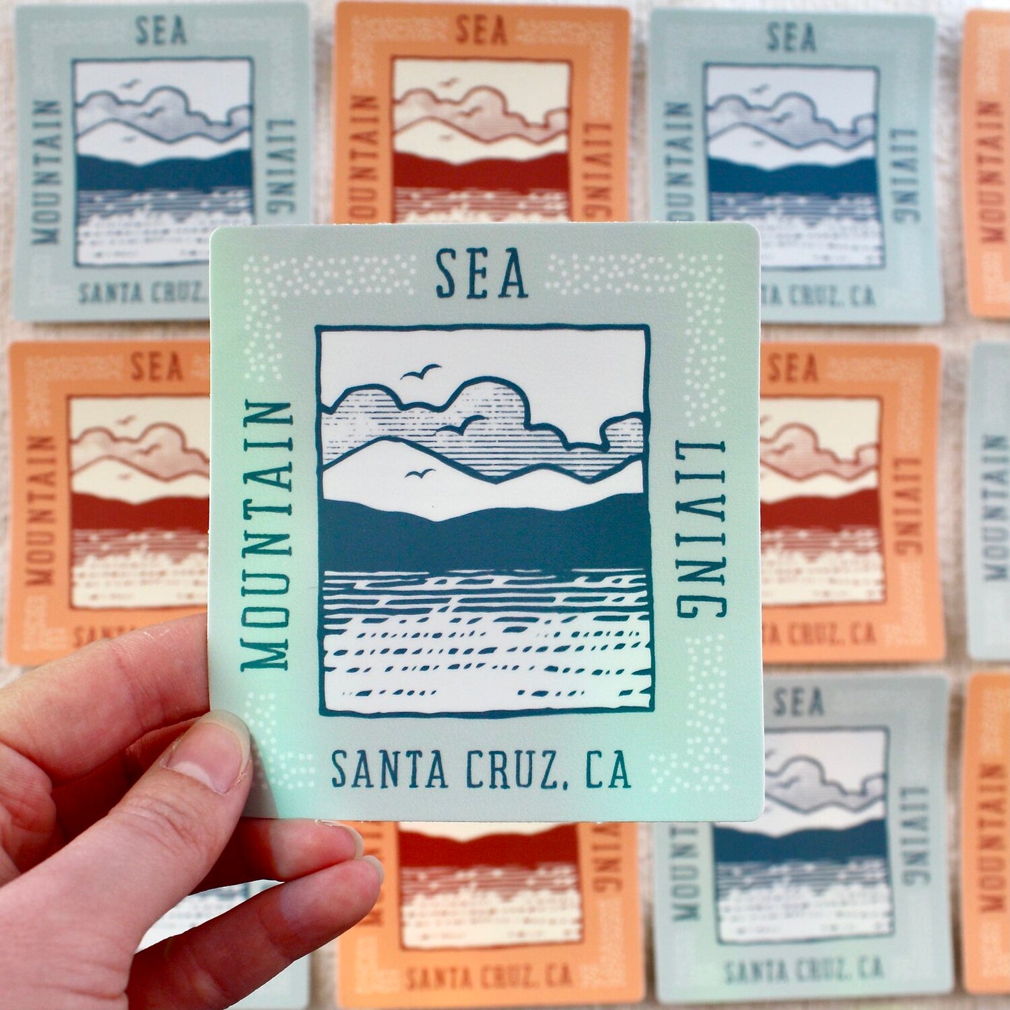 Mountain Sea Living Sticker