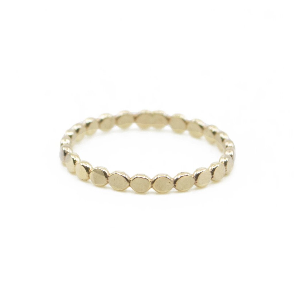 Gold Coin Stacking Ring Land of Salt