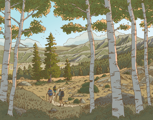 Collegiate Peaks Loop Print Mike Bencze