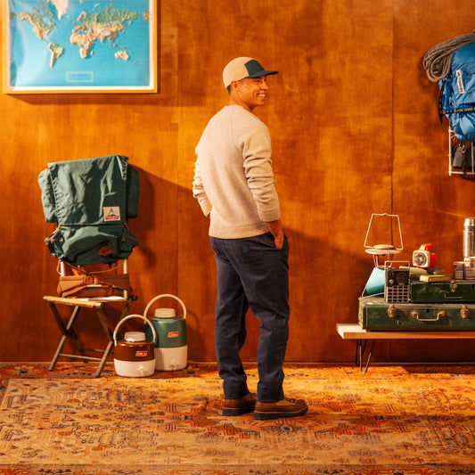 Men's Oatmeal Global Wool Sweater Topo Designs