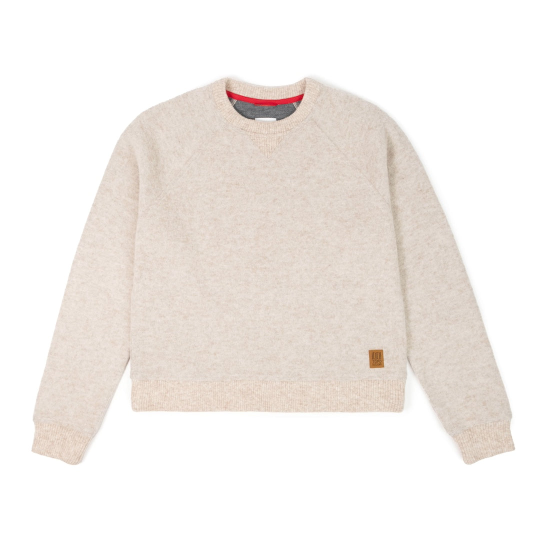 Women's Oatmeal Global Wool Sweater