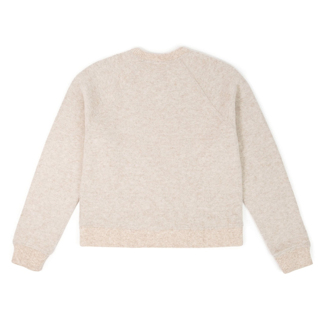 Women's Oatmeal Global Wool Sweater