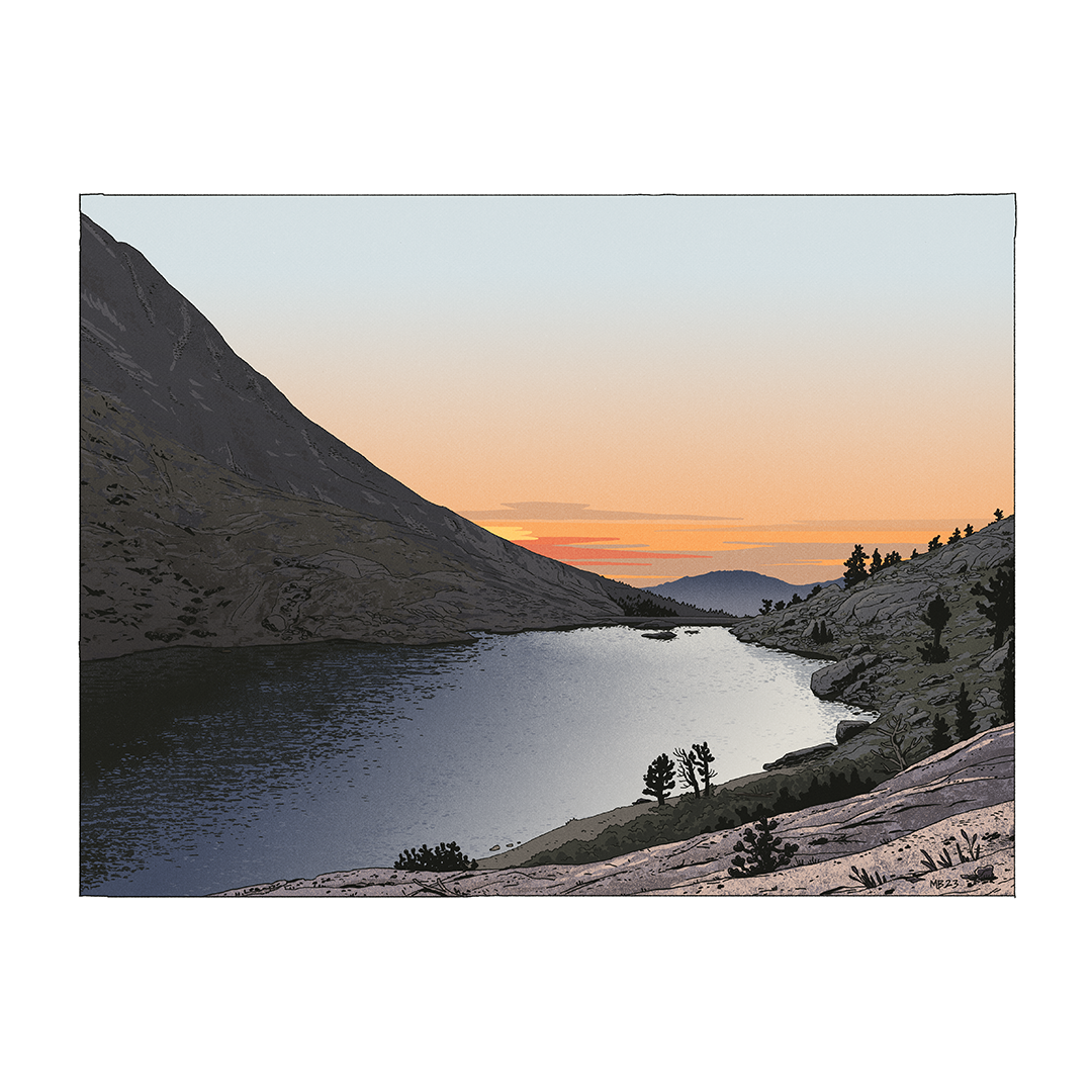 Lower Franklin Lake Print Mike Bencze