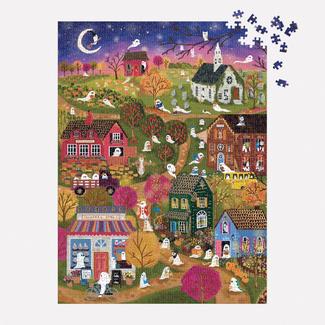 Spooky Village 1000 Piece Puzzle Chronicle Books