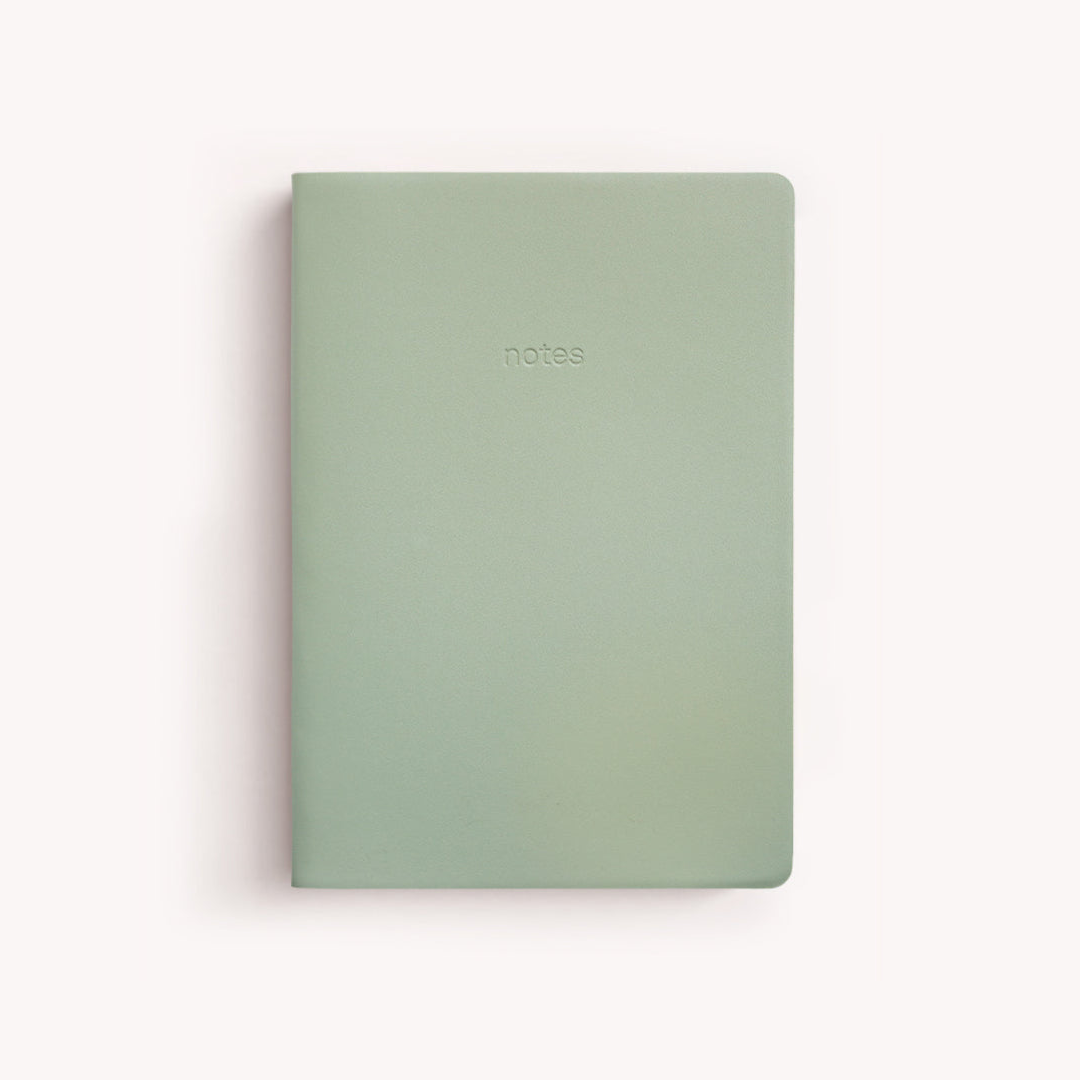 Small Blank Vegan Leather Notebooks Gry Mattr