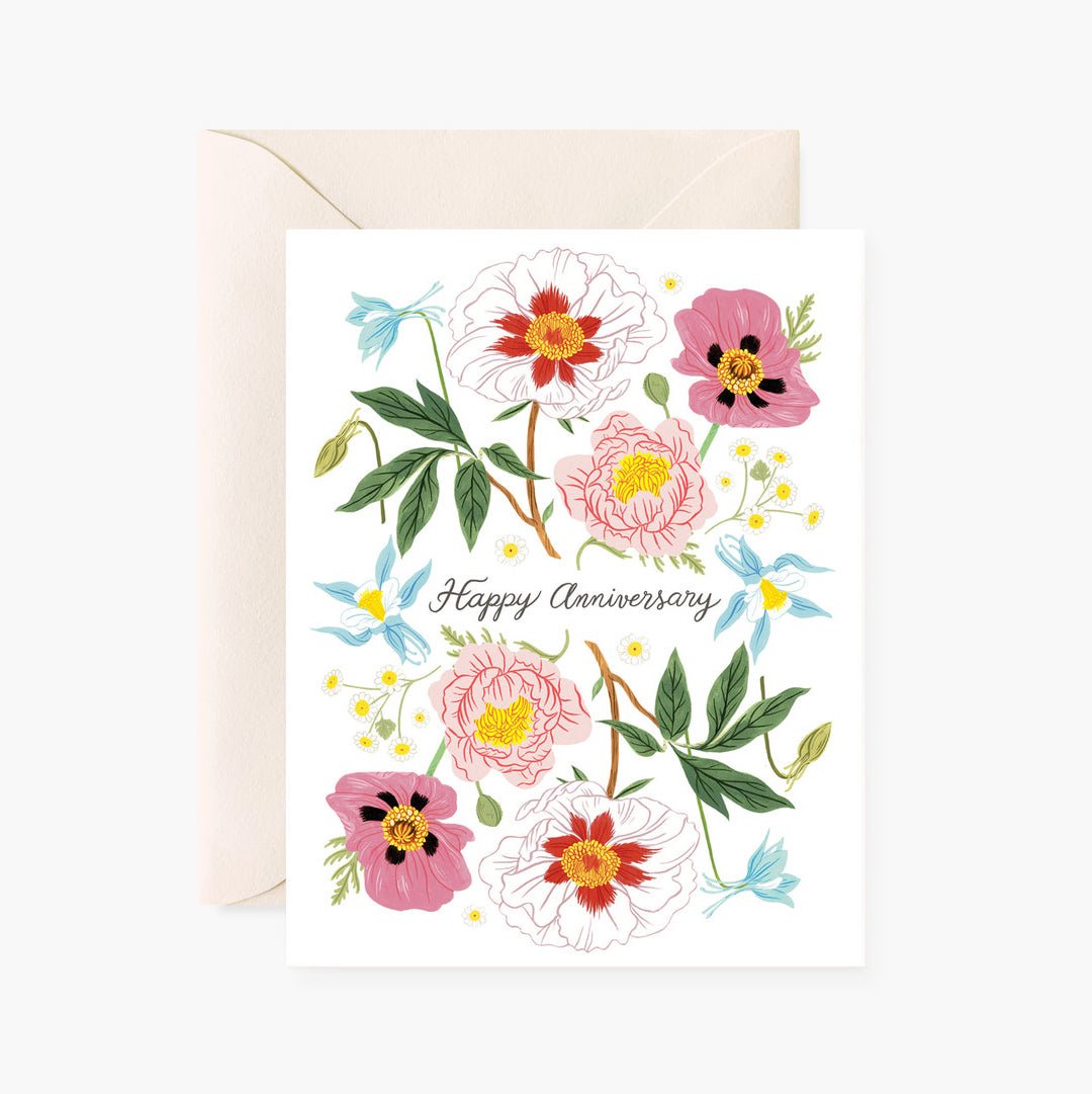 Happy Anniversary Flowers Botanica Paper Co