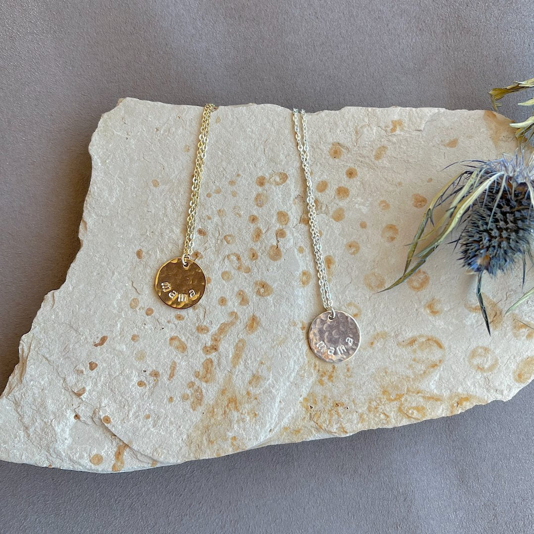Mini Mama Necklace In Situ