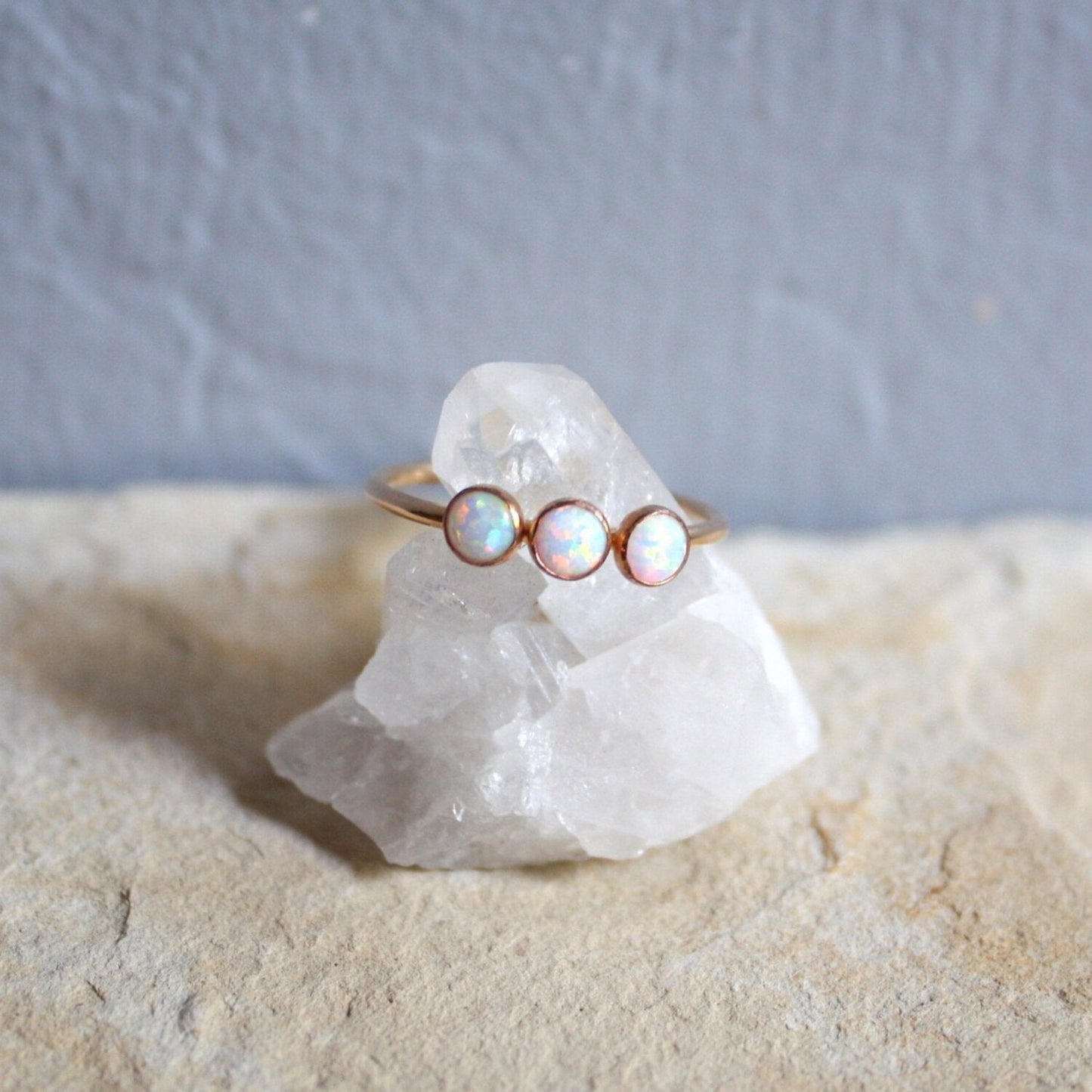 Sisters Three Opal Ring Mineral and Matter