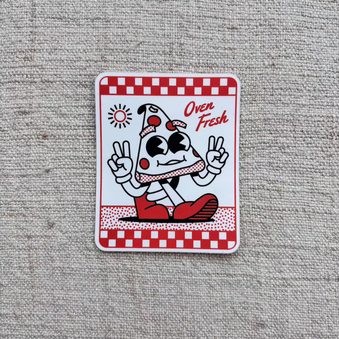 Oven Fresh Pizza Sticker Mike Bencze