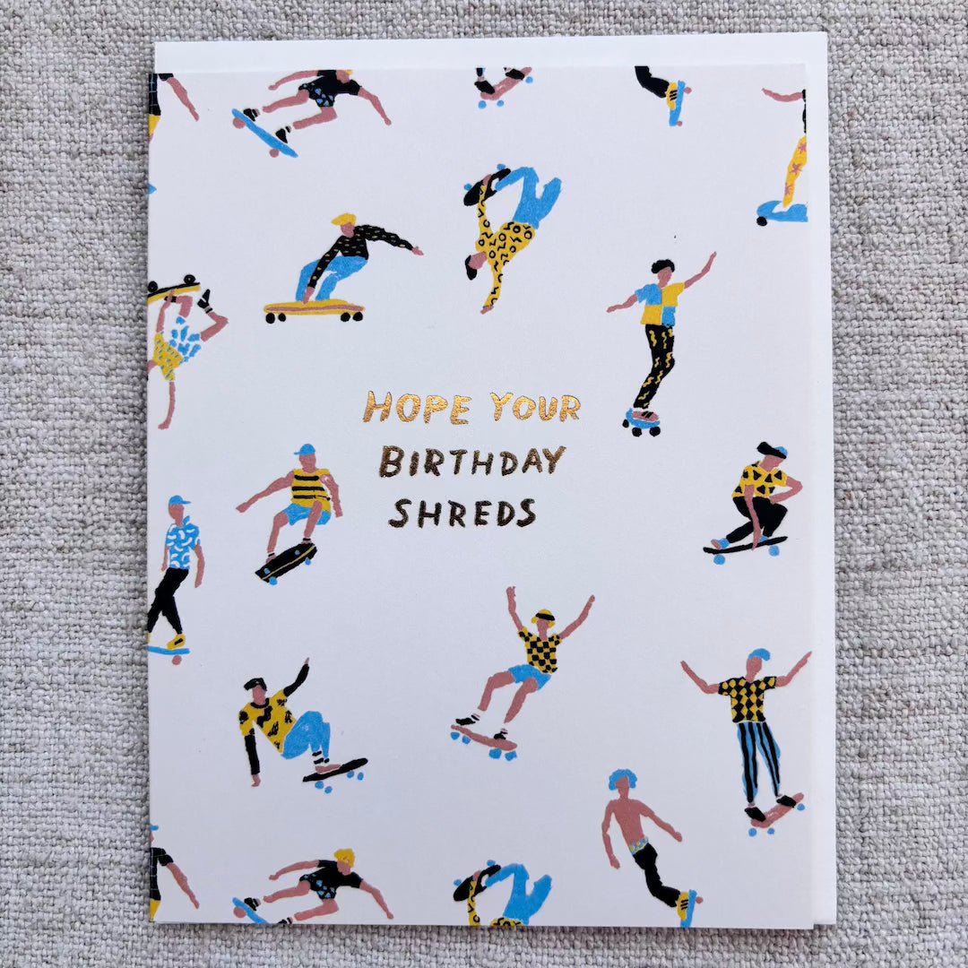 Shreds Birthday Red Cap Cards