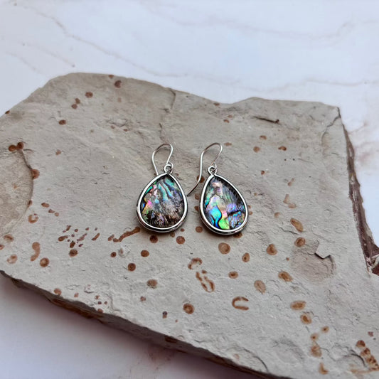 Paua Shell Drop Earrings Sela+Sage