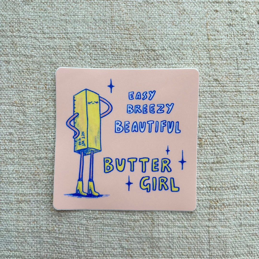 Butter Girl Sticker