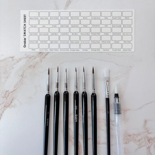 Watercolor Set Of 50 With Brushes Grabie