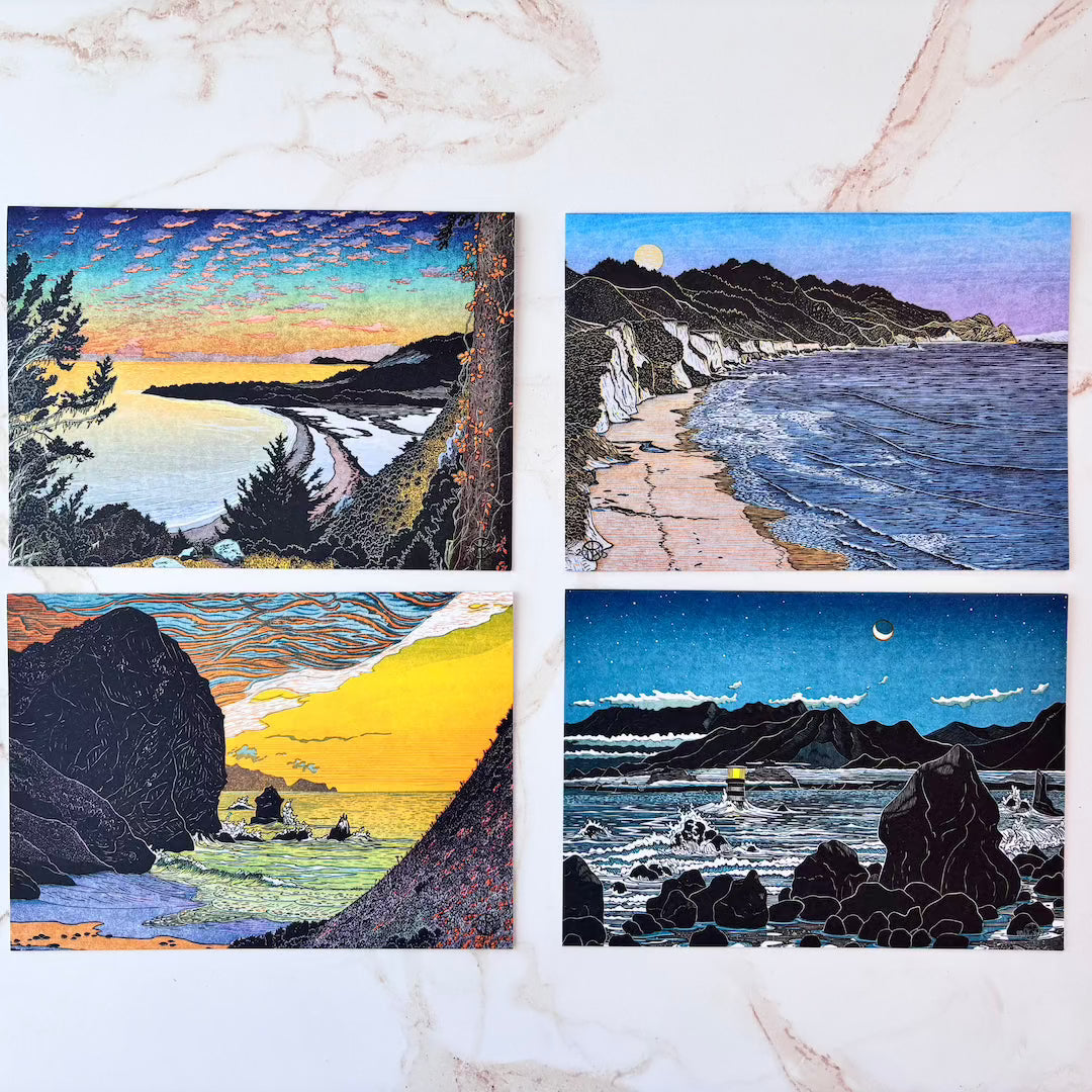 Set of 12 Northern California Coast Notecards Ingram