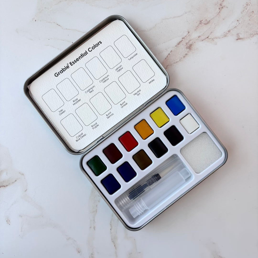 Watercolor Pocket Set Of 12 With Brush