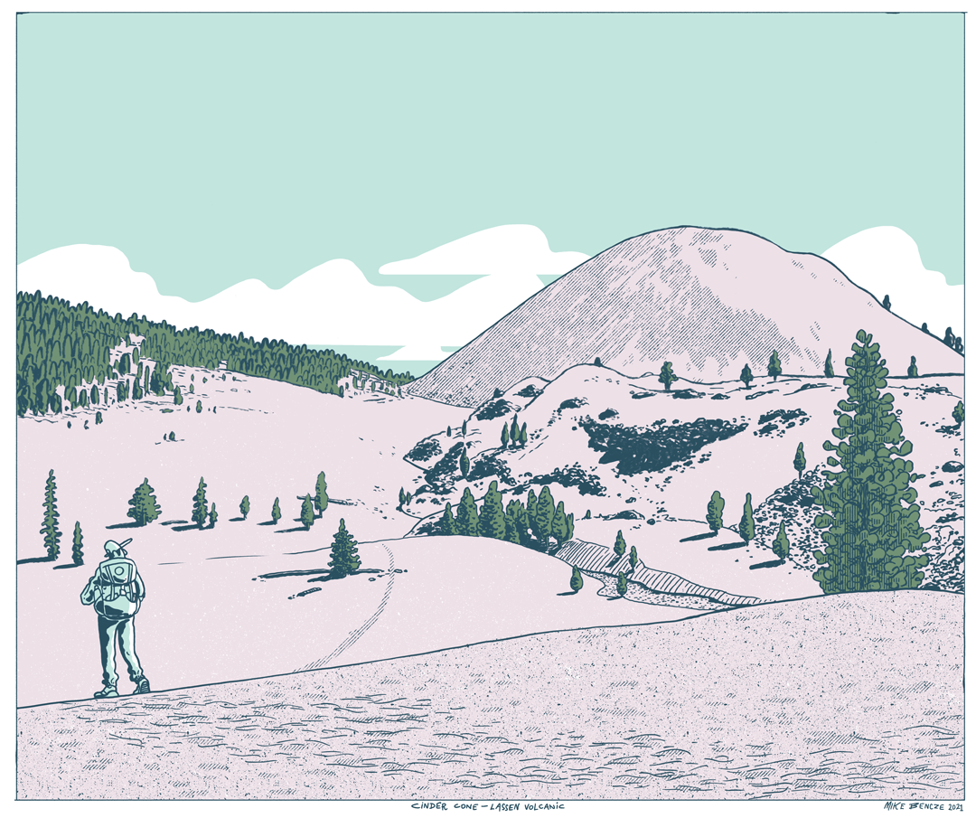 Lassen National Park Print Mike Bencze