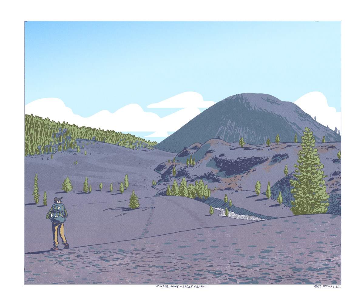 Lassen National Park Print Mike Bencze
