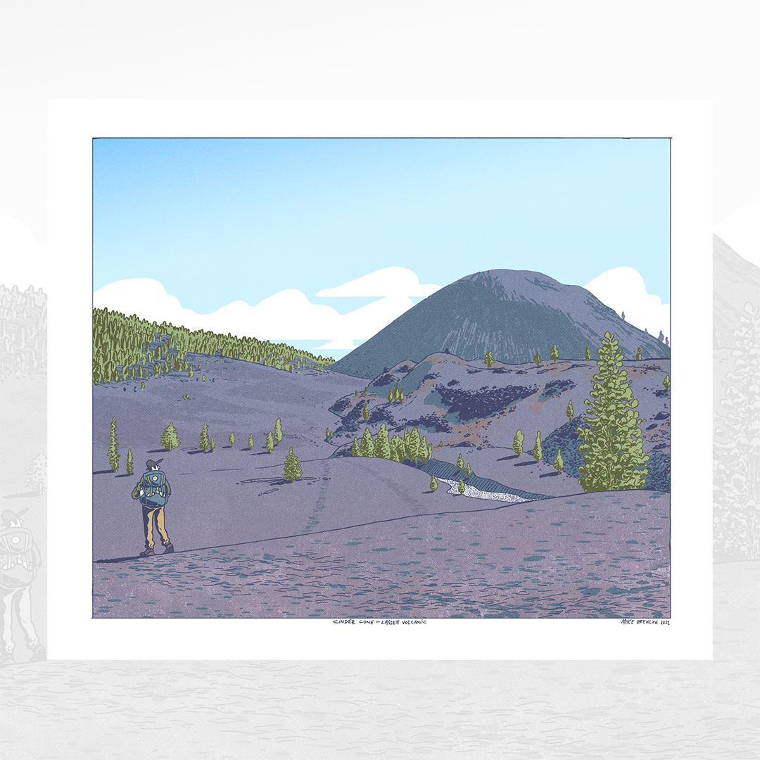 Lassen National Park Print Mike Bencze