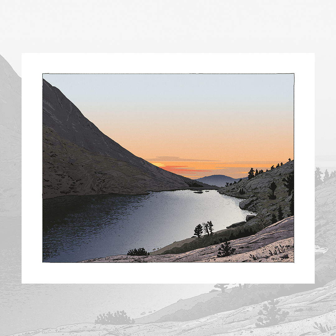 Lower Franklin Lake Print Mike Bencze