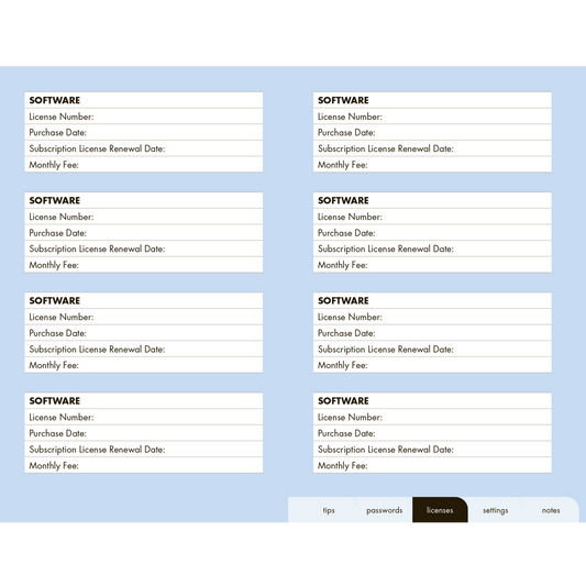 Hip Floral Internet Password Logbook Quarto