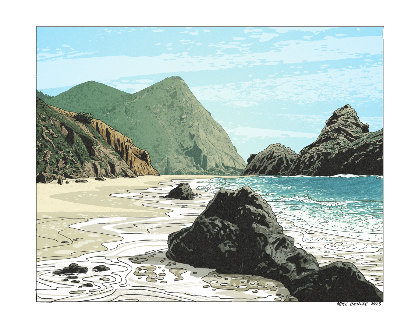 Big Sur Print Mike Bencze