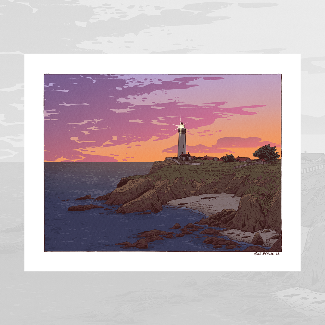 Pigeon Point Print Mike Bencze