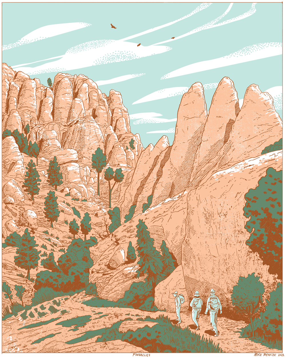 Pinnacles National Park Print Mike Bencze