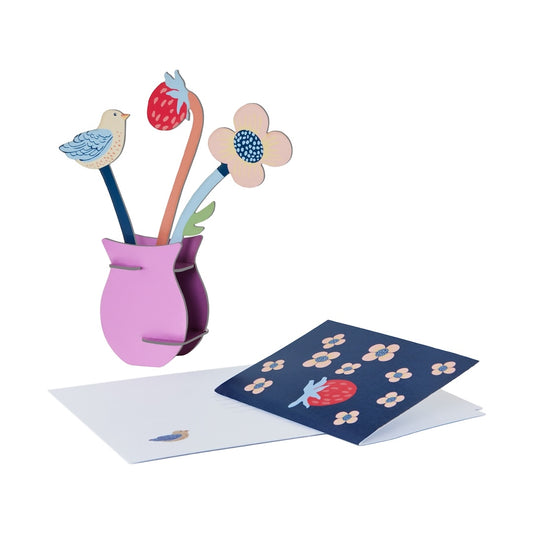 William Morris Flowers 3D Pop Out Card