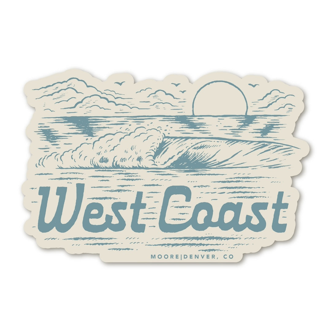 West Coast Wave Sticker Moore Collection