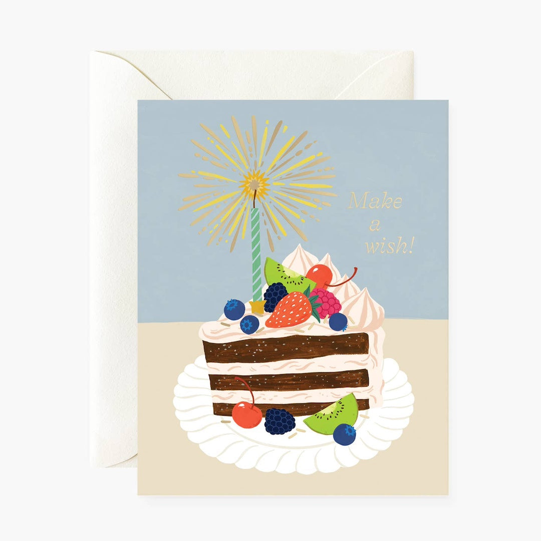 Make A Wish Birthday Cake Botanica Paper Co