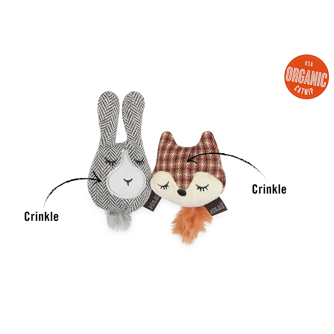 Feline Frenzy Forest Friends Cat Toys PLAY