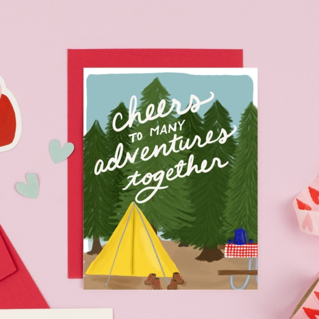 Cheers to Many Adventures Together Slightly Stationery