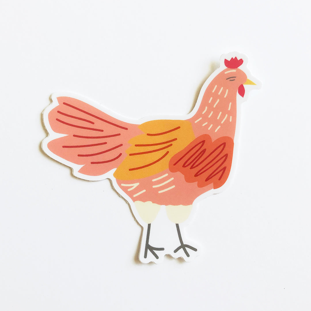 Chicken Sticker Graphic Anthology Greeting Cards